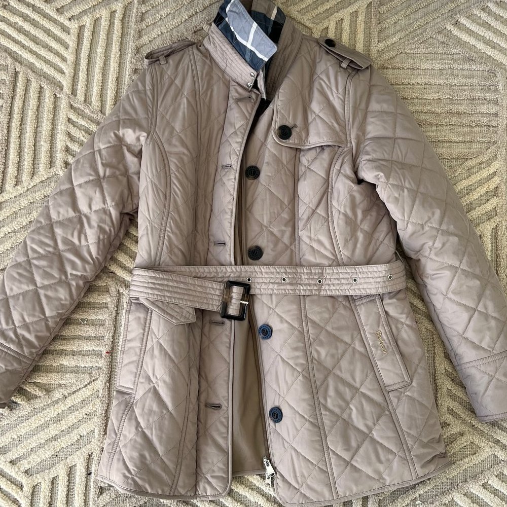 Barbour - Tummel Belted Quilted Jacket - Size 8